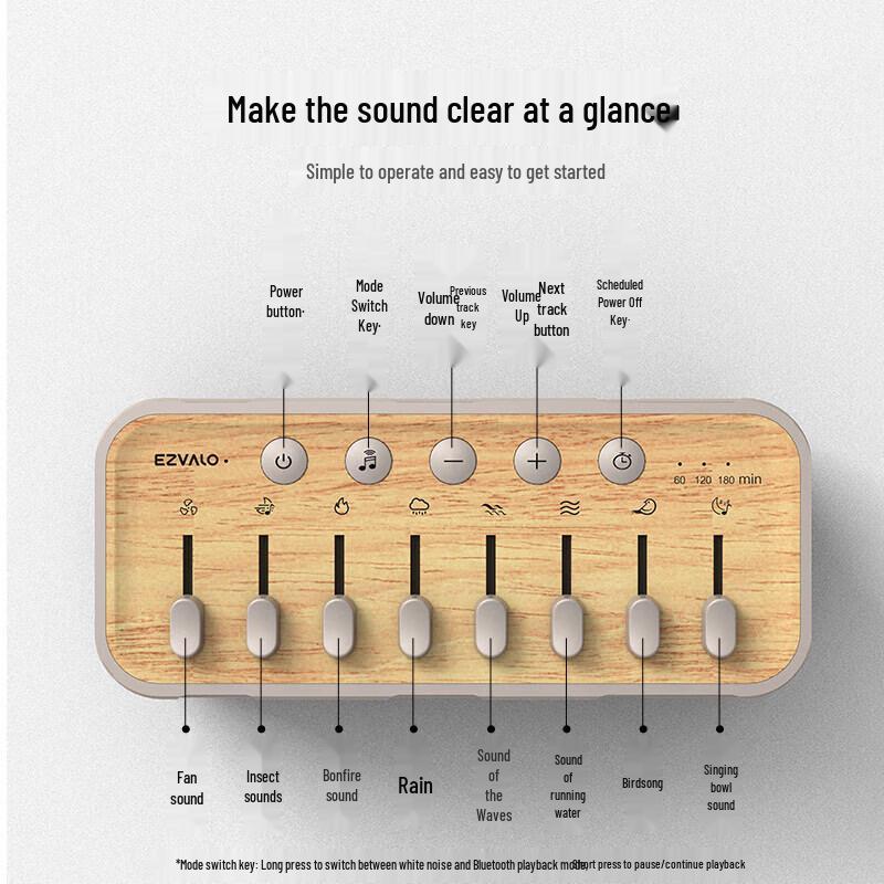 Glight White Noise Bluetooth Speaker & Night Light