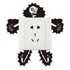Electrocution Skeleton Man Switch Sticker, Children'S Bedroom Bathroom Wall Sticker Self-Adhesive Halloween Fun Style