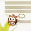 PVC Student Gift Bag Charms Birthday Gifts Owl Keychain Car Keychain Animal Keyring Owl Pendant