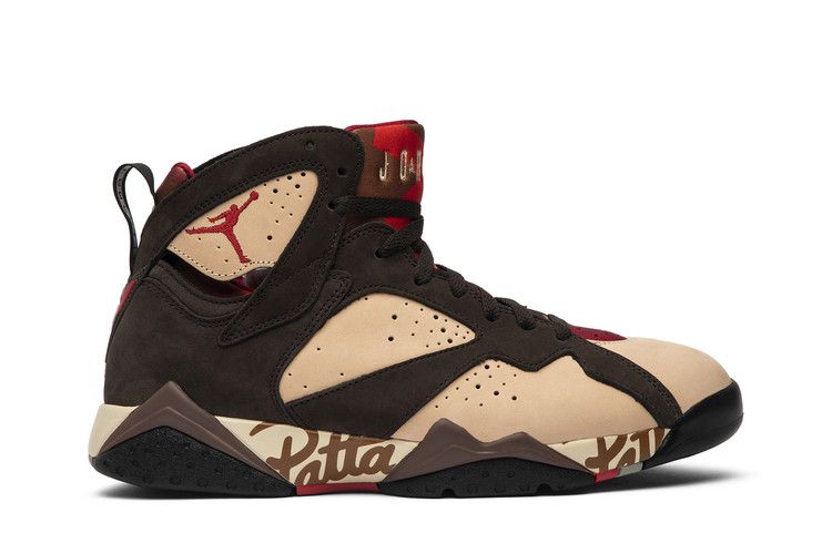 Men's Sneakers Jordan 7 Retro Patta Shimmer Shimmer/Tough Red-Mahogany Mink-Velvet Brown
