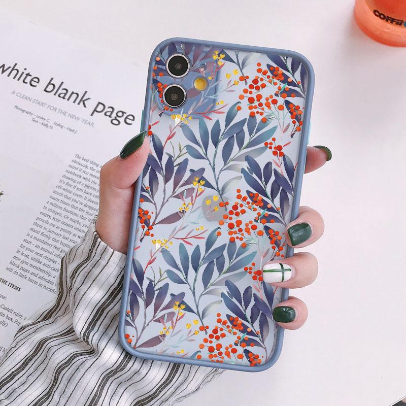 Чехол для телефона с бутонами цветов для iphone 11 7 8 SE2 12 13 15 16 Pro Max 14 Plus Тщательное растение для iphone X XS XR Задние жесткие чехлы