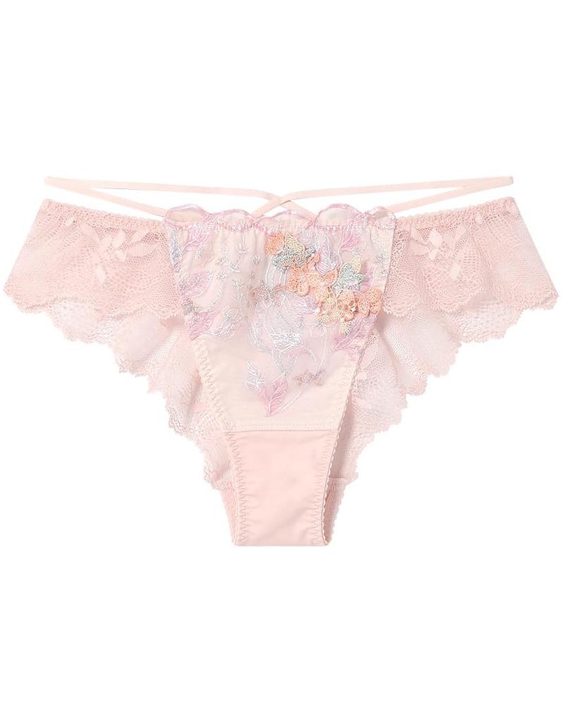 Unnanacool Women's T-Back Panties with Cat Motif, PUN402, Wide Back Coverage, Pair with BUN202, Size M