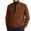 Men's Classic Dark Brown Handmade Western Moto Soft Suede Leather Fashion Stylish Jacket
