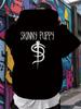 Punk Rock Hoodie - Slim Fit Pullover Sweatshirt with Back Graphic