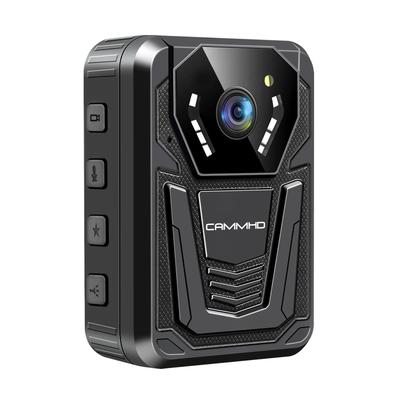 CAMMHD 4K качественная нательная камера безопасности 128 ГБ 3400 мАч 12 часов непрерывного использования Запись одним нажатием Обнаружение движения Циклическая запись Инфракрасная ночная подсветка