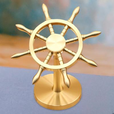 Корабль, руль, лодка, скульптура, декор, символ удачи, статуя из смолы, фигурка морского руля
