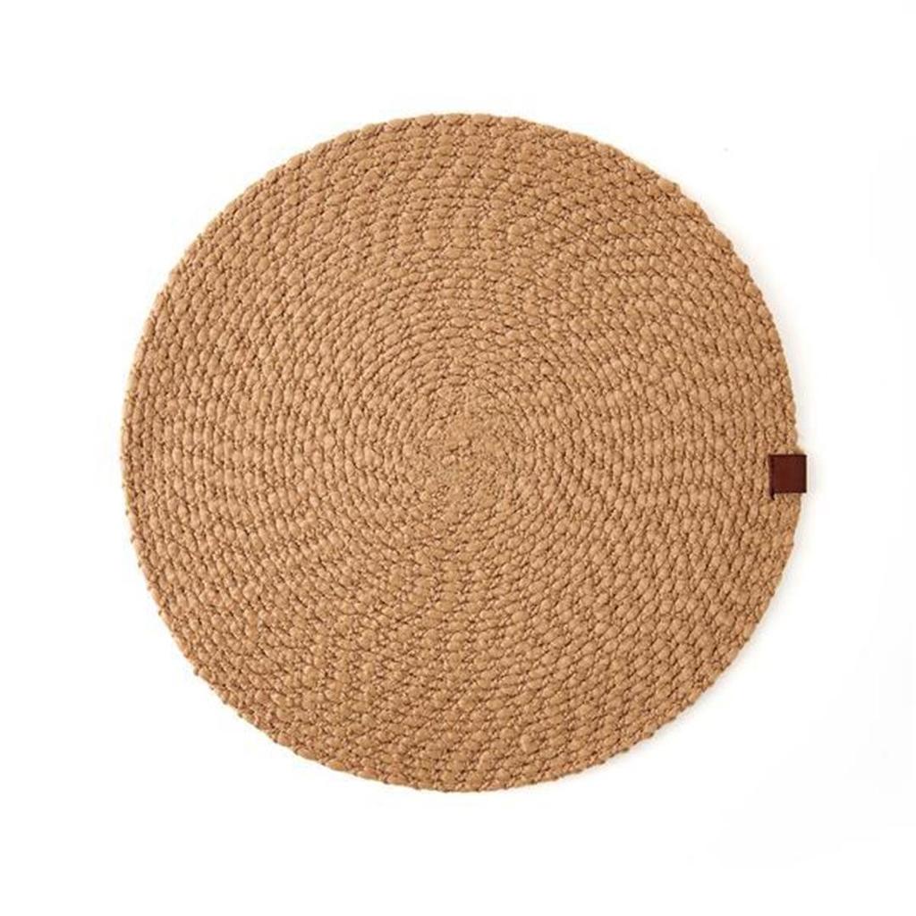 Giz Home Натуральная тканая подставка для столовых приборов Бежевый 35 см