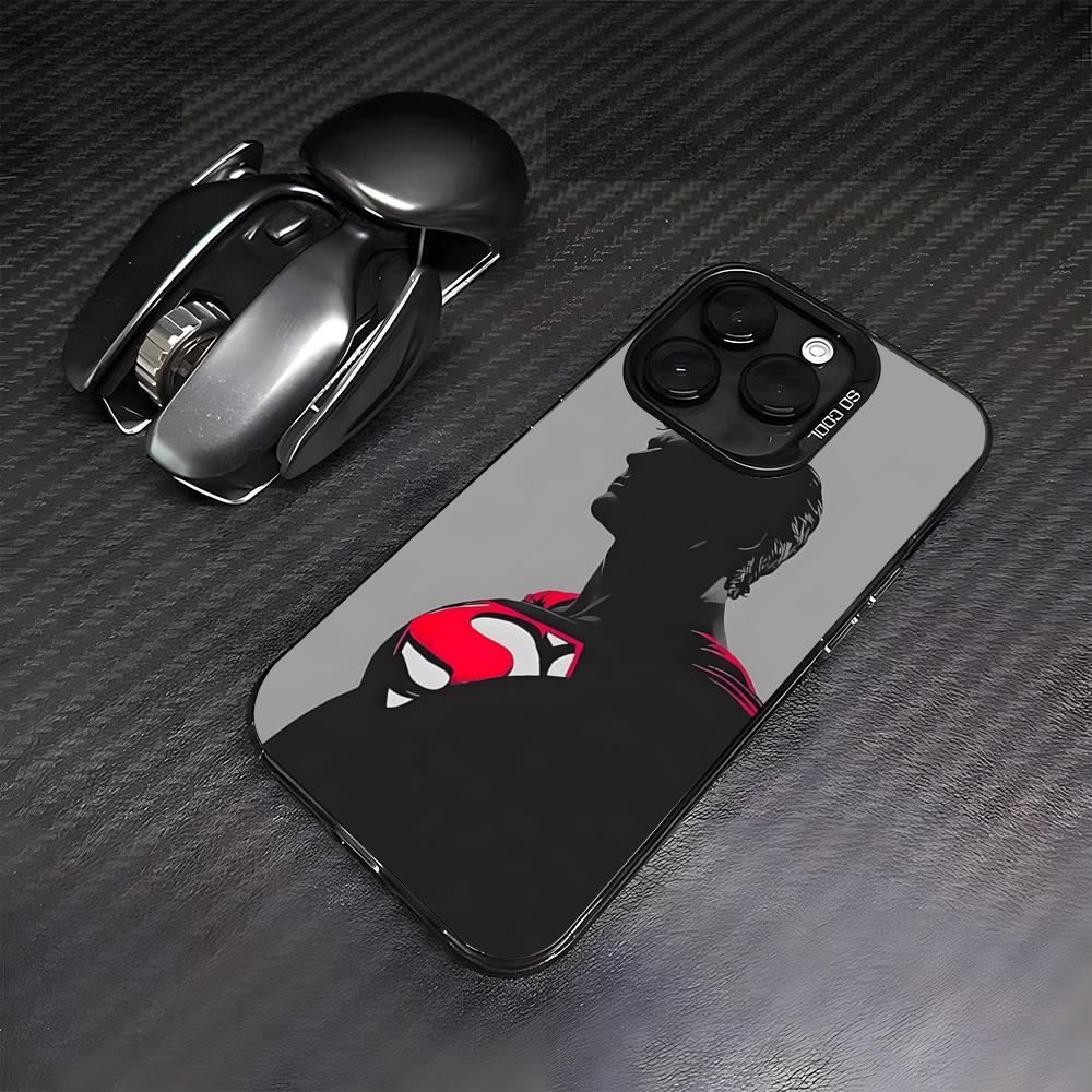 W-Supermans Phone Case For IPhone17 Air 16 15 14 Plus 13 12 11 Pro 7 8 XS Max XR Silver Black Bumper Case