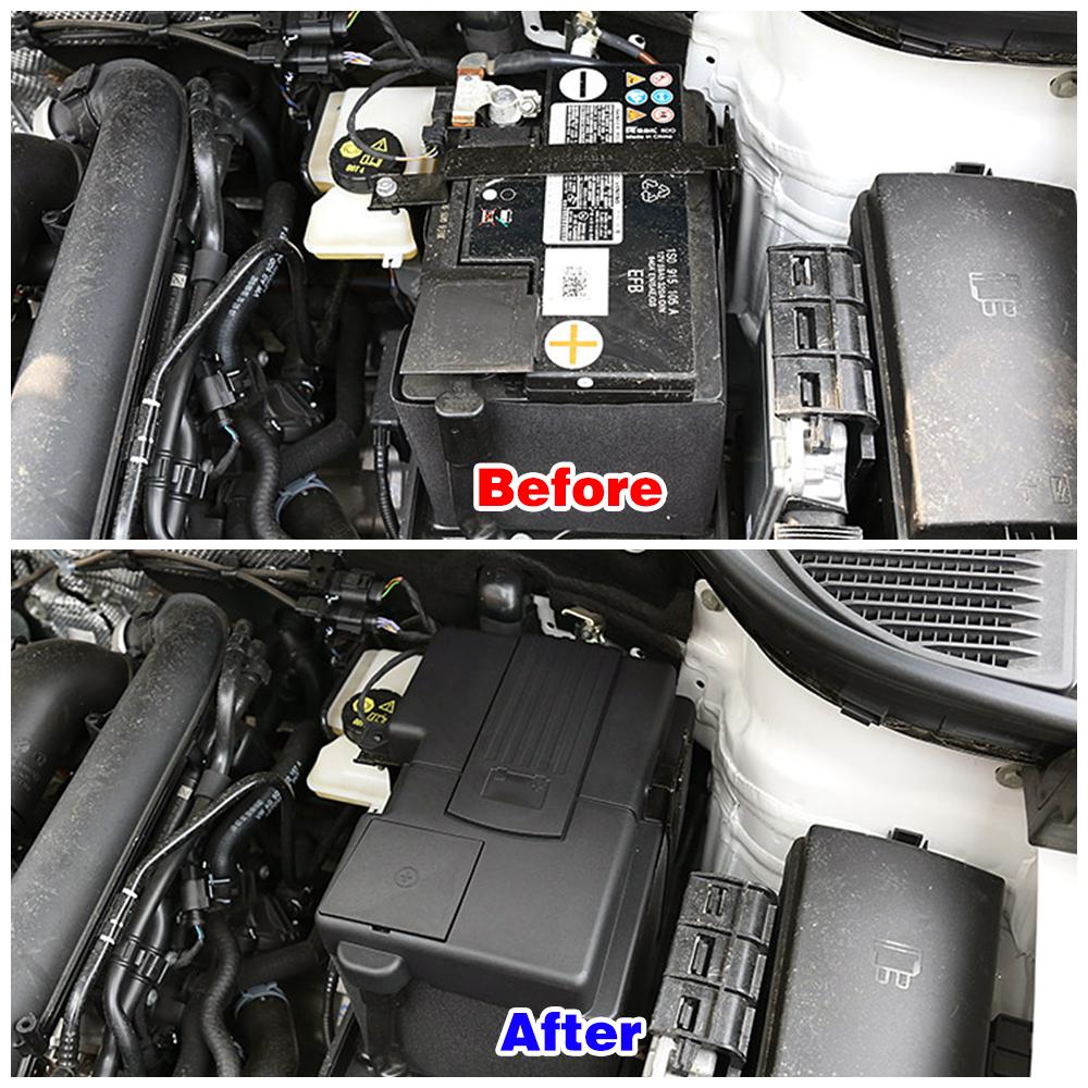 For Volkswagen VW T-ROC Troc 2017 2018 Car Engine Battery Protection Cap Positive Negative Dustproof Cover Rustproof