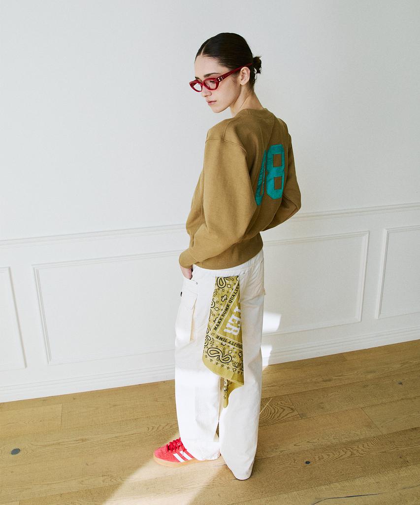 GREENBUTTER Mid Rise Pocket Pants (Cream)