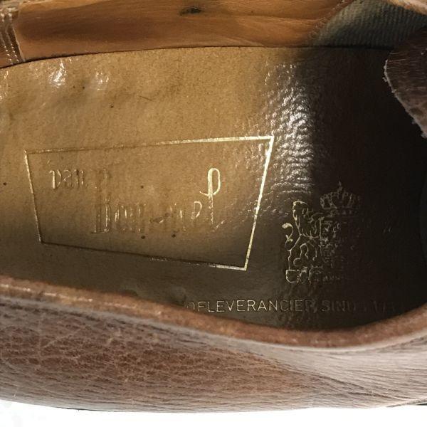 70-е-80-е старый логотип Винтажные VAN BOMMEL Goodyear welt кожаные plain toe 5.5 24.5 коричневые туфли(ИСПОЛЬЗОВАЛ)