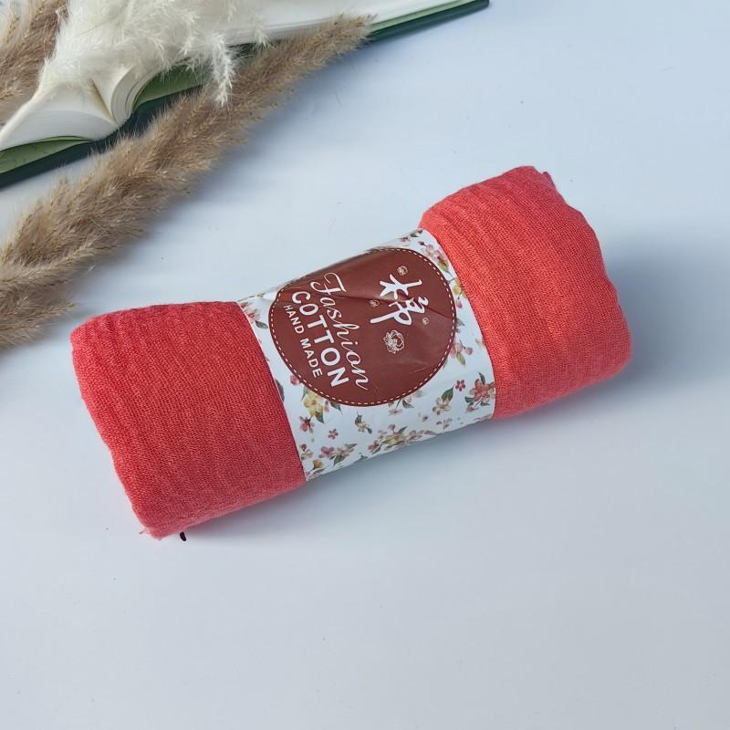 Однотонный шарф из хлопка и льна, бородатый платок, мятый шарф, шаль, будет отправлена одна штука от имени Wj01.