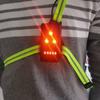 Warning Light Reflective Gallus USB Chest Lamp Three Modes Outdoor Sport Running Lights Night Cycling Flashlight