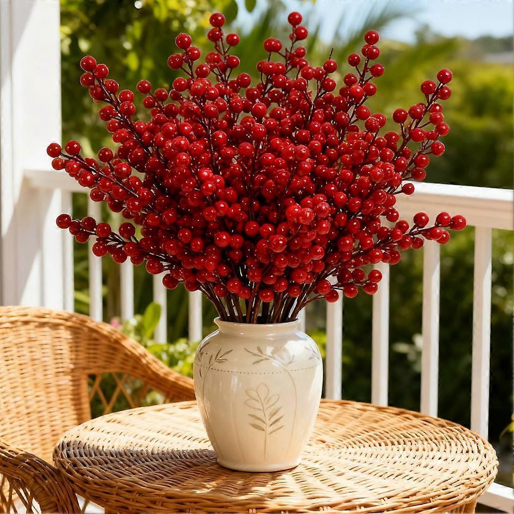 30 pcs Simulated Holly Fruit Fortune Fruit Flower Festival Decorations