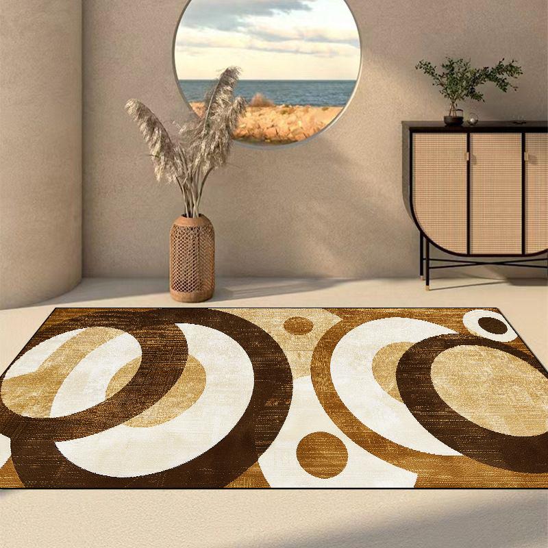 Retro Living Room Decoration Carpet High-end Luxury American Sofa Rug Large Area Non-Slip Washable Bedroom Bedside Floor Mat