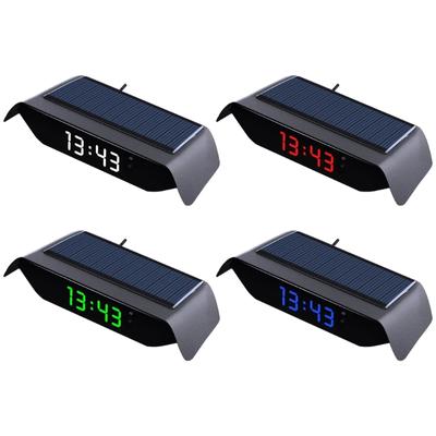 Часы на приборной панели автомобиля, температура, дата, серебристый цвет, автомобильные часы, точные часы, автомобильные часы для водителей