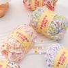 50g/Roll Mohair Crochet Yarn Colorful Dots Woven Thread Fashion Yarn Ball For Basket Carpets