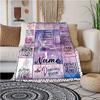 Black Dance Style Customize Your Name Blanket Used For Chair Office Sofa Bed Camping Soft And Warm Giving Friends And Relatives Birthday Graduation