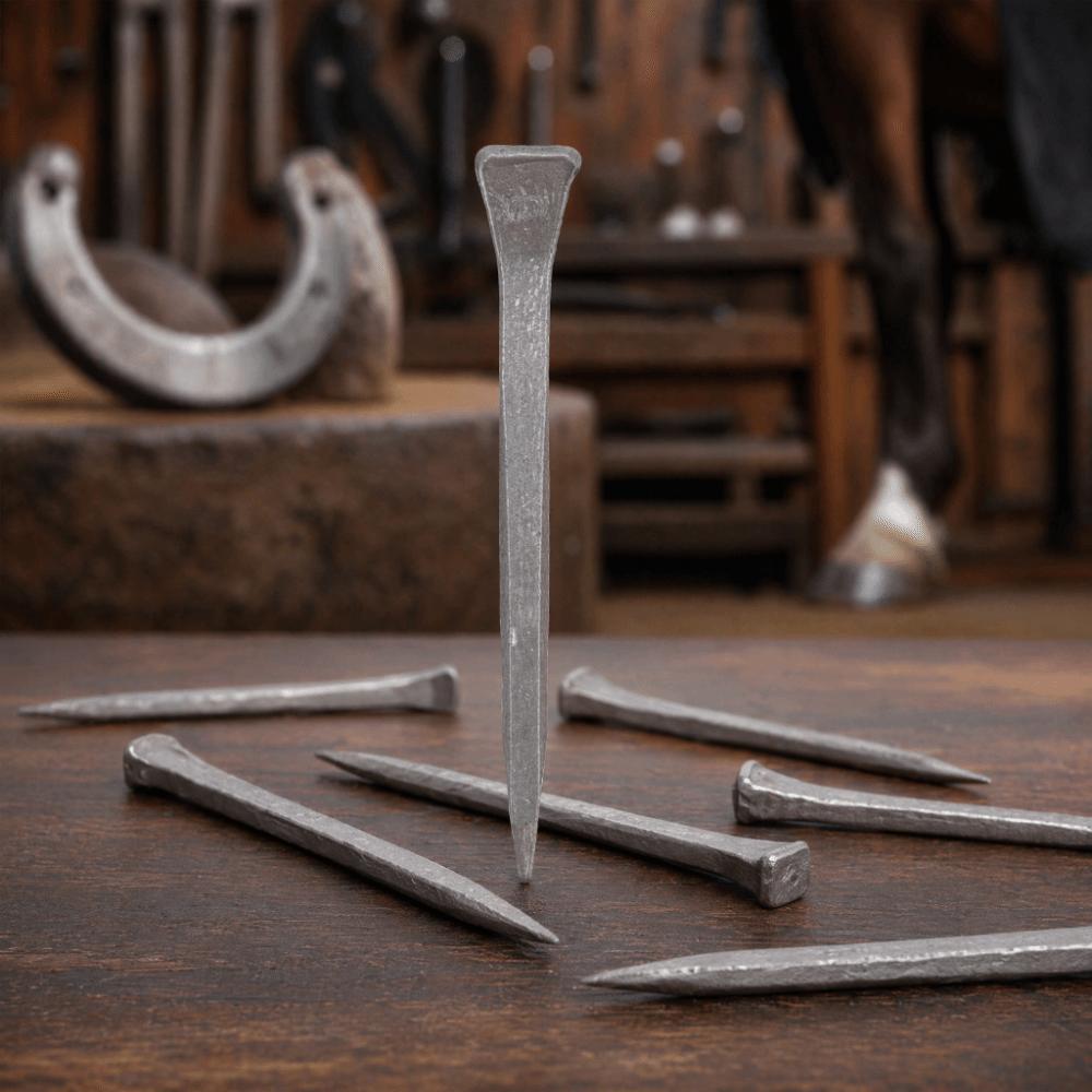 250pcs Low Carbon Steel Horseshoe Nails Durable Horse Shoe Nails Steel Nails Animal Husbandry