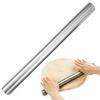 Christmas Baking toolsSimple Stainless Steel Rolling Pin Suitable for bakingverysuitableforrollingsugarpieWontonandpizzadough