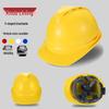 Customized Thickened ABS Safety Helmet: Breathable, Anti-Smash, Fiberglass, National Standard for Construction.