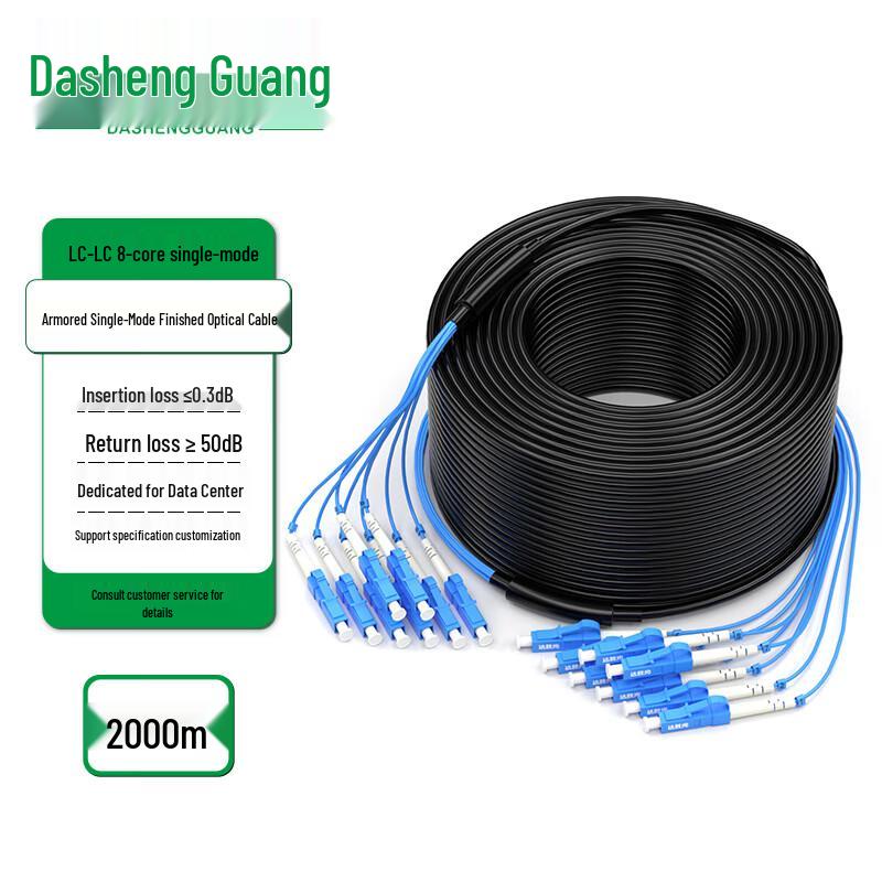 Dasheng Optic Outdoor Armored Single-mode LC-LC Fiber Optic Cable