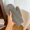Зимние теплые бархатные перчатки для женщин, модные и универсальные