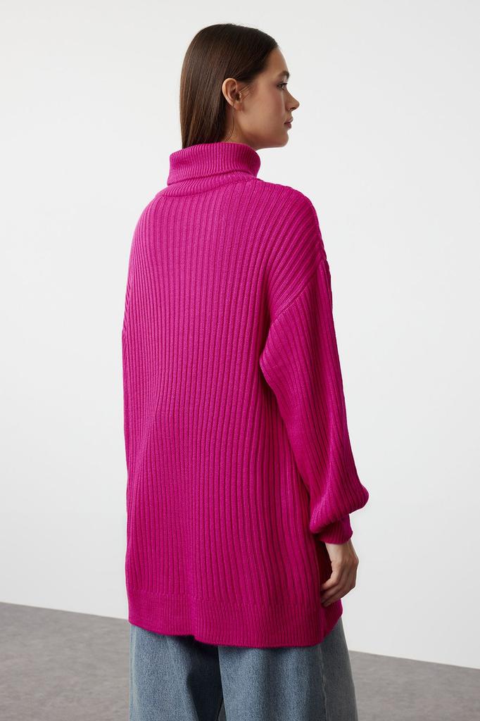 Женский модный стильный свитер в хиджабе, вязаный базовый трикотажный свитер в рубчик с камнем