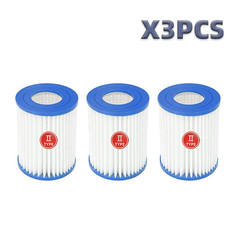 Swimming Pool Filter Compatible for Cartridge Type II, Replacement Hot Tubs Filter Compatible with Lay Z Spa Filter #58094 Pump