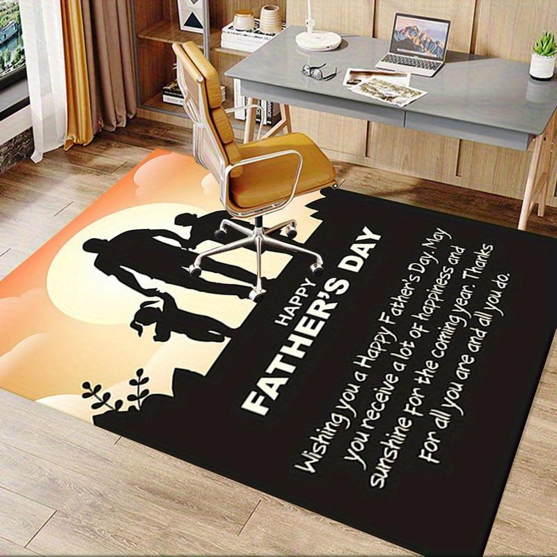 Father, Sunset Office Carpet Soft Polyester Entrance Carpet Washable Non-slip Machine Washable Indoor Carpet Living Room Bedroom Dining Tabl