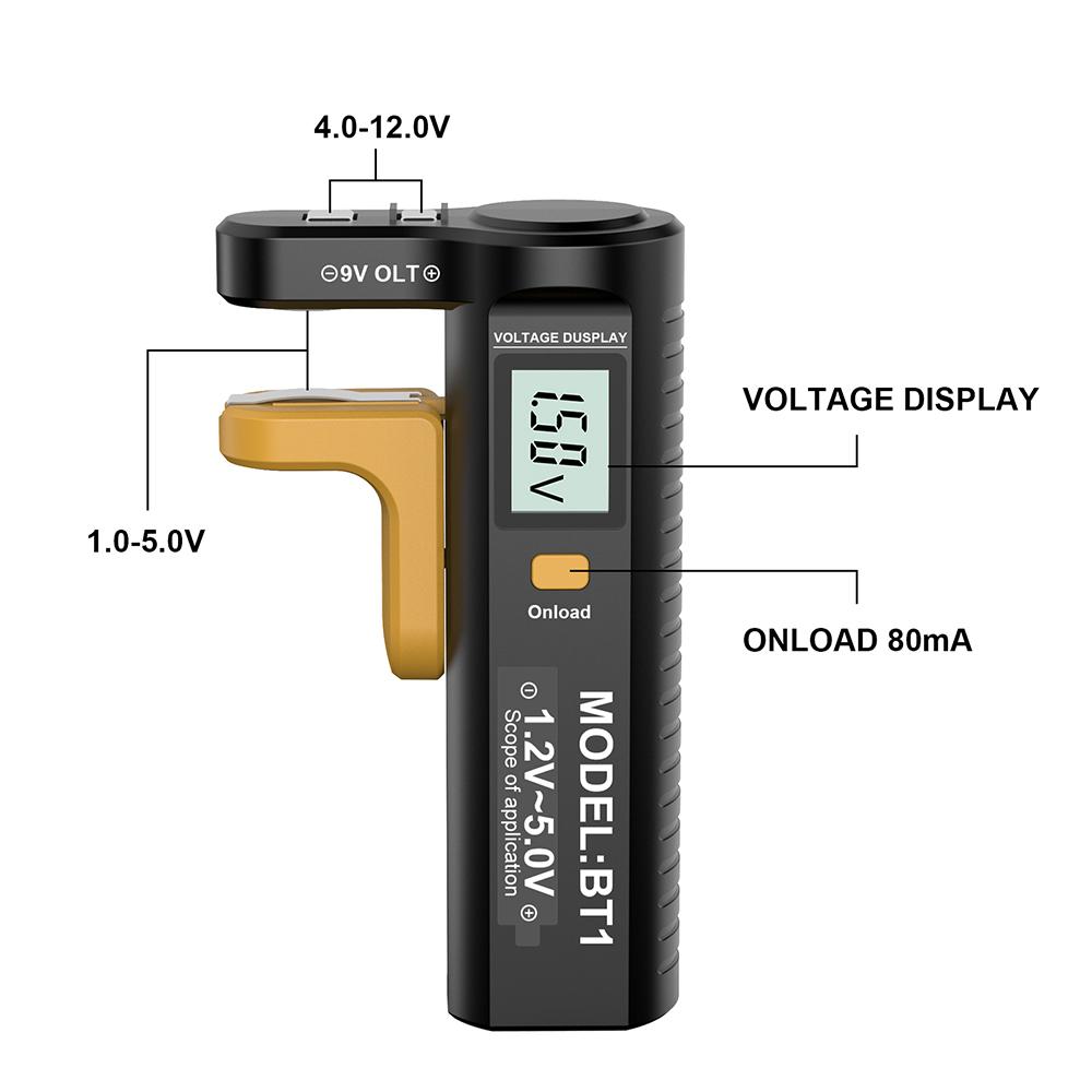 Multi-Functional Dry Battery Tester Digital Display Electrical Measurement Tools With Current Function Measuring Range 1.2V~5.0V