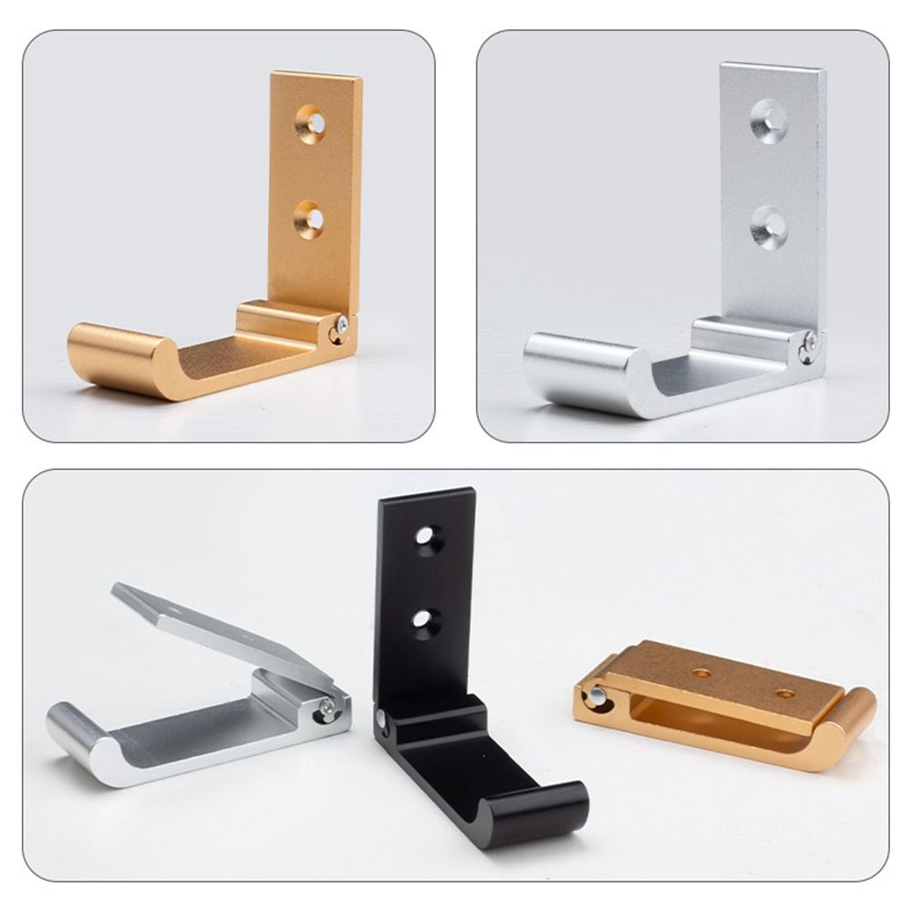 Rust-Resistant Aluminum Alloy Folding Hook Expandable Folding Coat Hook Concealed Robe Hook  Home