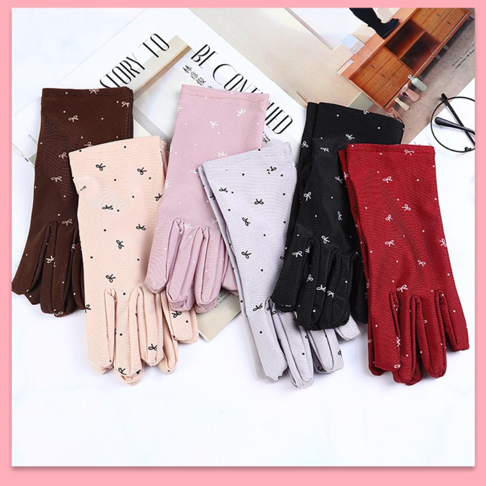 Spandex Thin  Summer Gloves Breathable Anti-Slip Gloves Fashion UV Protection Gloves  Women
