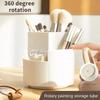 360° Rotating Makeup Brush Holder Cosmet Storag Box Makeup Organiser Lipsticks Make Up Container Vanity Organizer Box