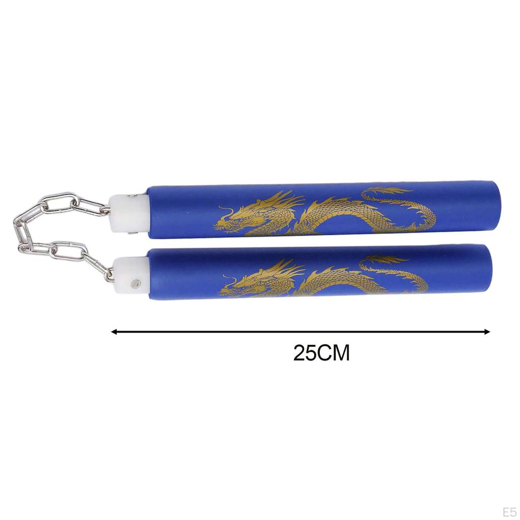 Пенные тренировочные нунчаки, китайские игрушки для занятий спортом, каратэ, красные