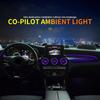3/64 Цвета Подсветка салона для переднего пассажира и подсветка ног Декоративное освещение салона для Mercedes-Benz C/GLC Class W205 X253