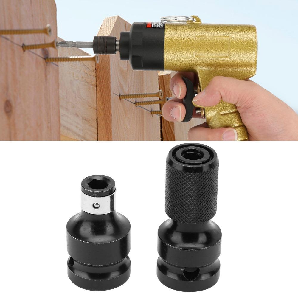 2pcs Telescopic Design Impact Wrench Adapter 1/2 to 1/4 Inch Socket Adapter Set For Electric Wrench