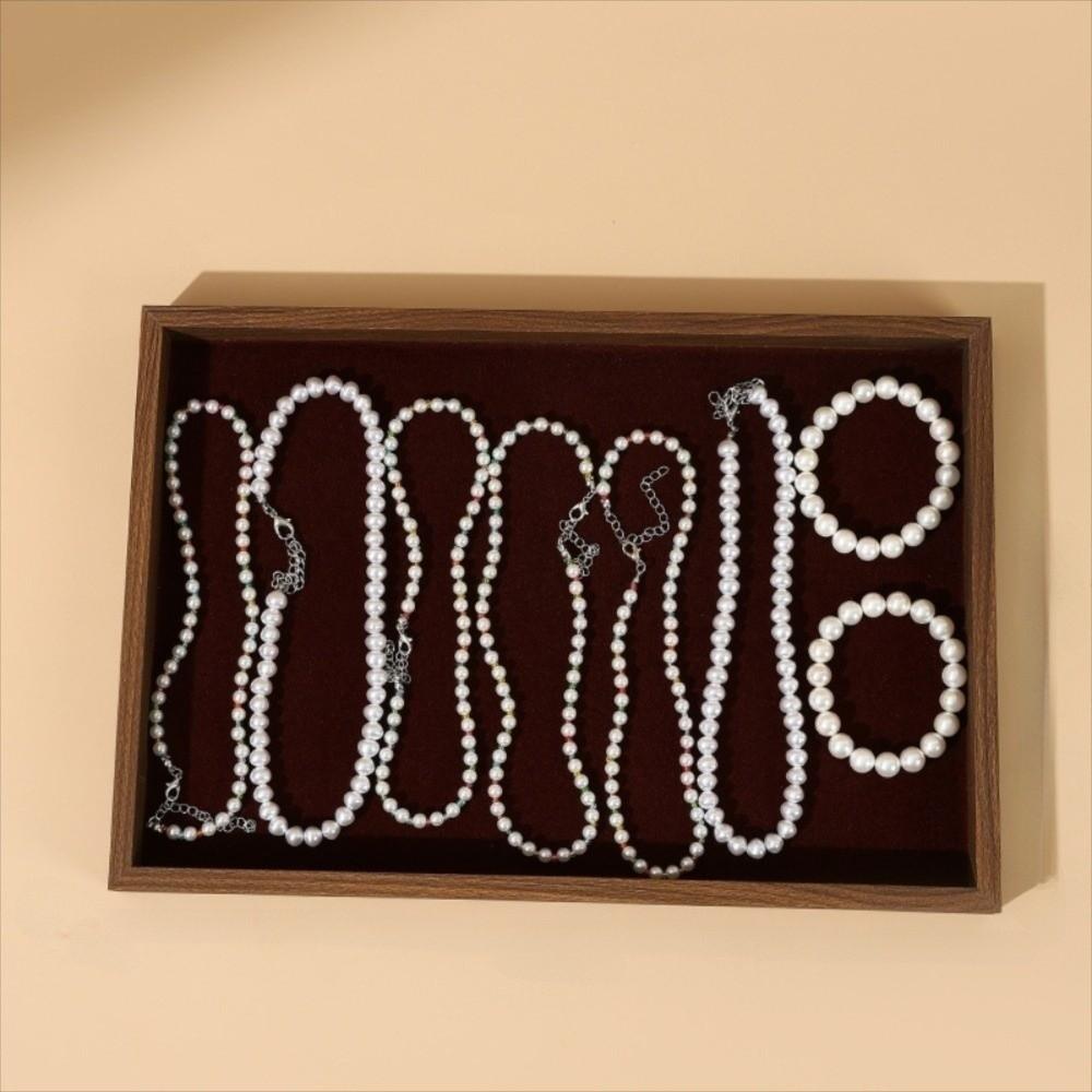 Flat Bottom Jewelry Display Tray Stackable Bracelets Storage Organizer  Trinket