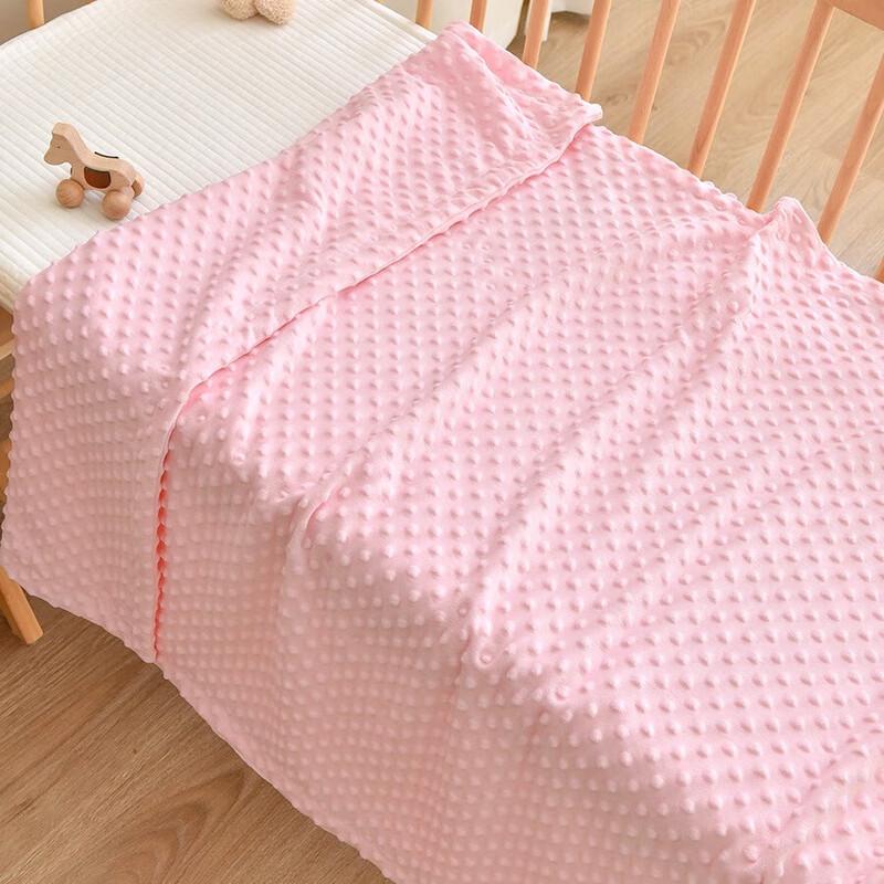GPPNKC Minky Dot Baby Comfort Blanket