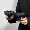 Premium Obsidian Dessert Salad Ice Cream Bowl Home Use Ice Cream Glass Cup Mug High Footed Drinking Cup Yogurt Ice Cream Cup