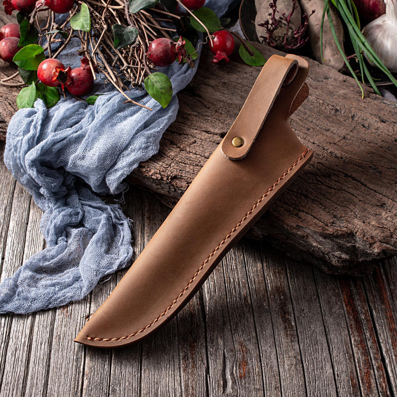 Multi-function Tool Knife Protective Cover Leather Sheath Belt With Waist Buckle Pocket