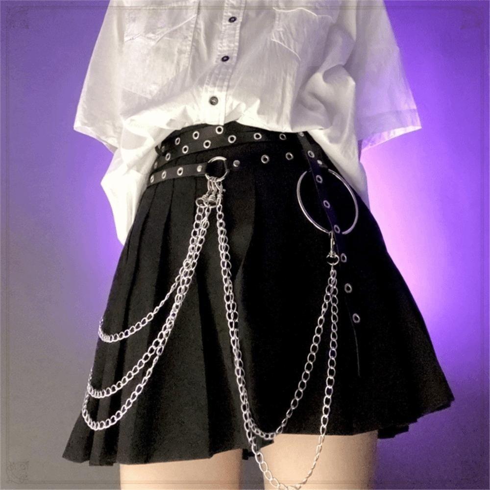 Multi-layer Women Waist Belt Extended Dress Waist Chain Harajuku PU Leather Belt  Dress Accessories
