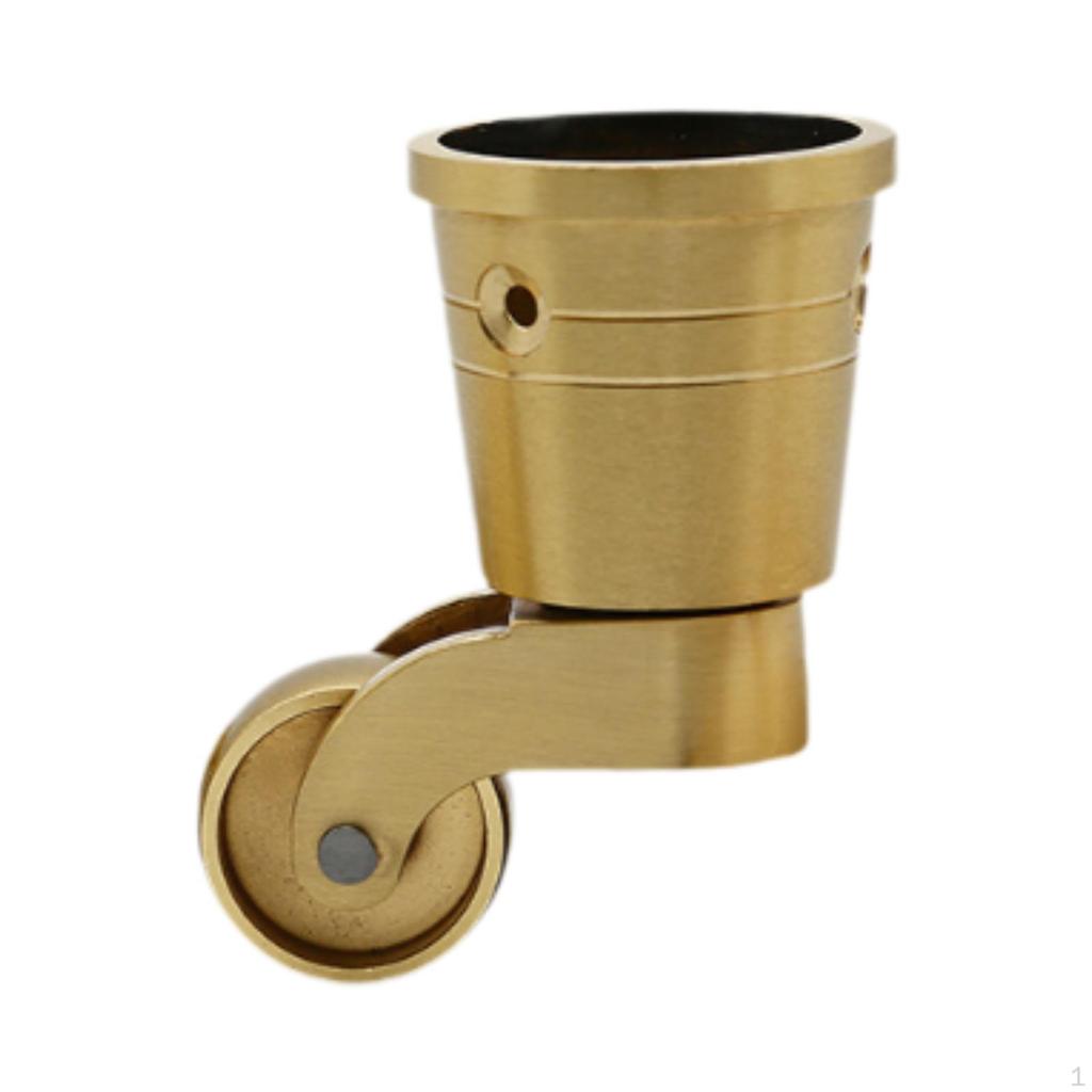 Колеса для мебели с поворотным роликом Heavy Duty Brass