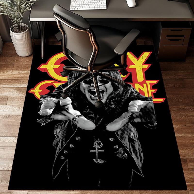 Ozzy Metal Legend Floor Mat for Living Room, Game Rooms, Office, Bedroom, Office Floor Mat Playful Design, Christmas fan gifts