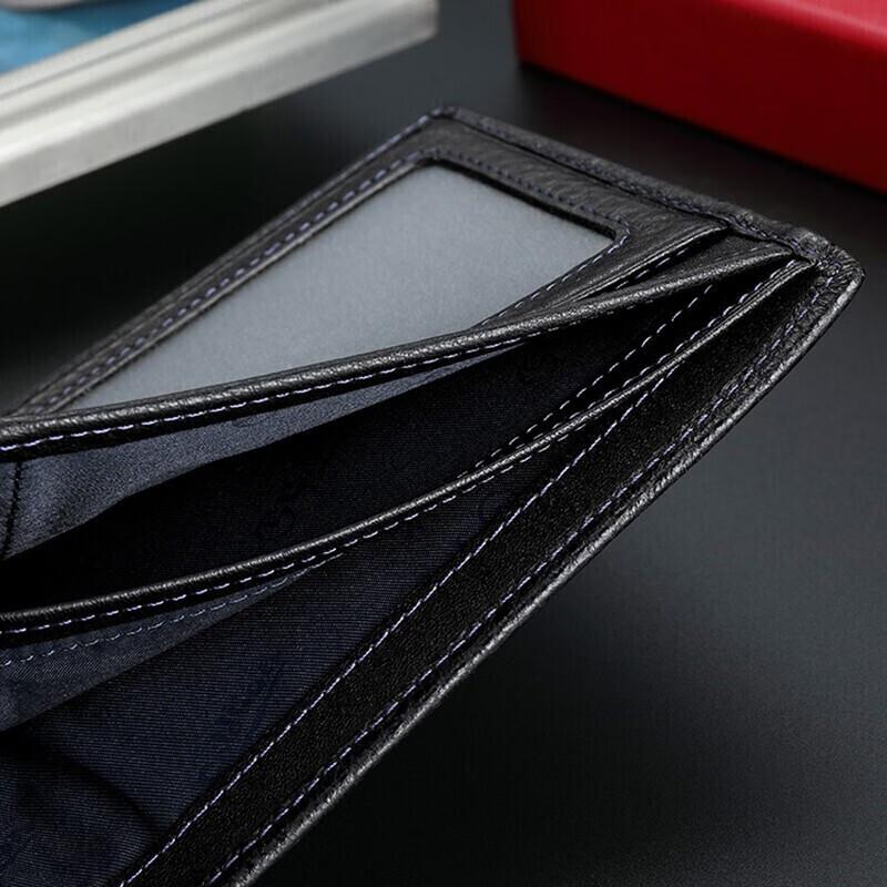 Goldlion Men's Wallet, Horizontal Style, Card Holder, Leather Wallet, Black