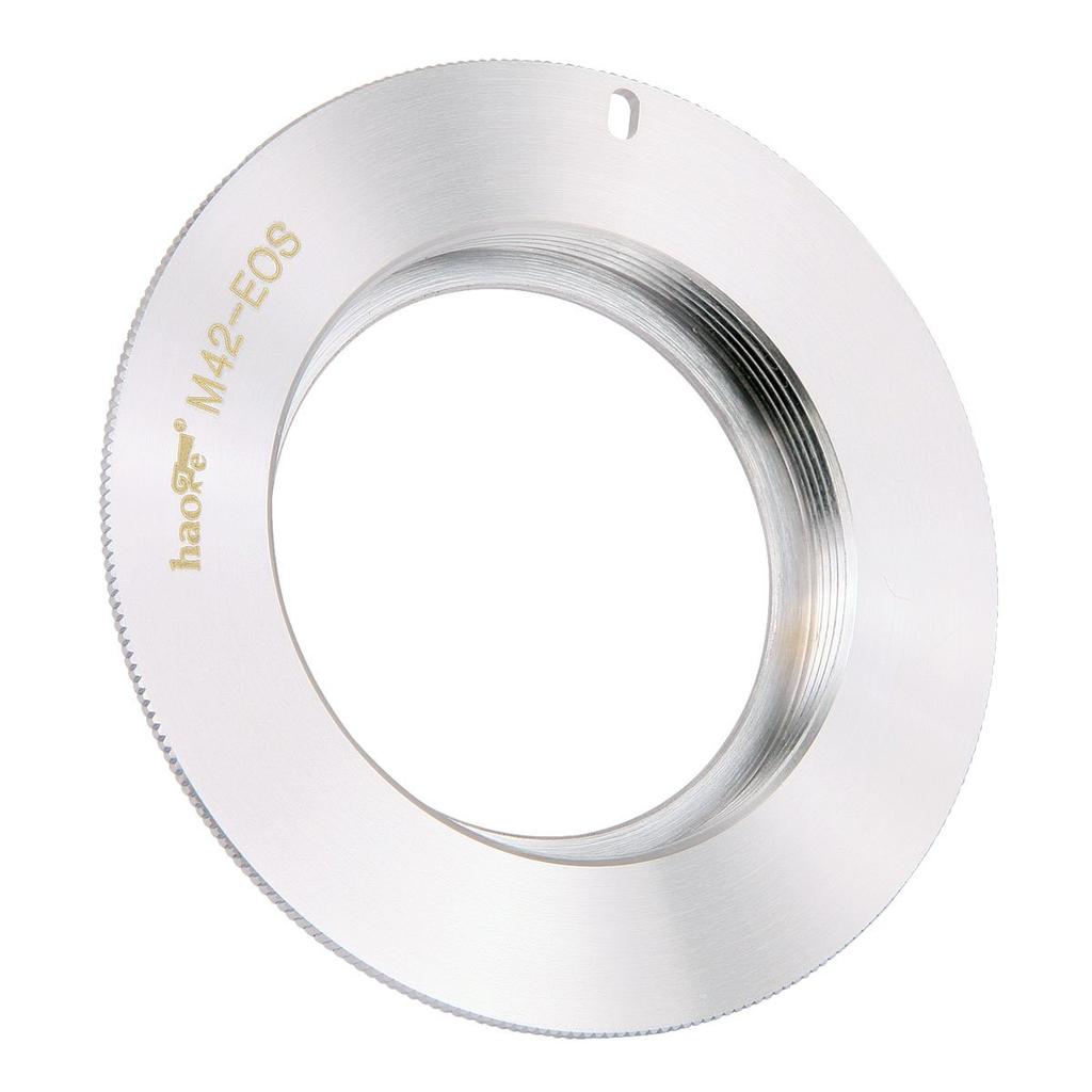 Haoge Manual Lens Mount Adapter M42 42mm Thread Mount Lens for Canon EOS Rebel EFS Mount Cameras 80D, 70D, 60D, 50D, 550D, 500D, 5D, 5DS, 7D, EF,