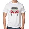 Sapextee AnnéEs 1960 Bus Hommes Tshirt RéTro Rouge Bus Surf Imprimé Tshirts à Manches Courtes Tshirts Haraj