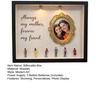 DIY Mini Museum Silhouette Box Personalized Photo Memory Display Case with Gold Frames Figurines Shadow Box Frame Kit with Light Gift for Mother's Day