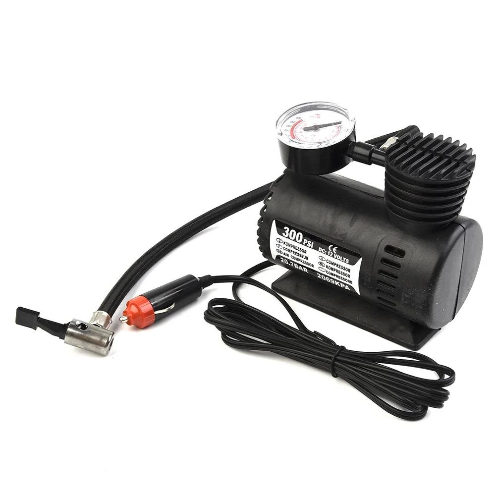 12V Auto Electric Air Pump 300psi Air Compressor Tire Mini Car Tire Inflator Auto Repair Accessories for Inflator High Quality