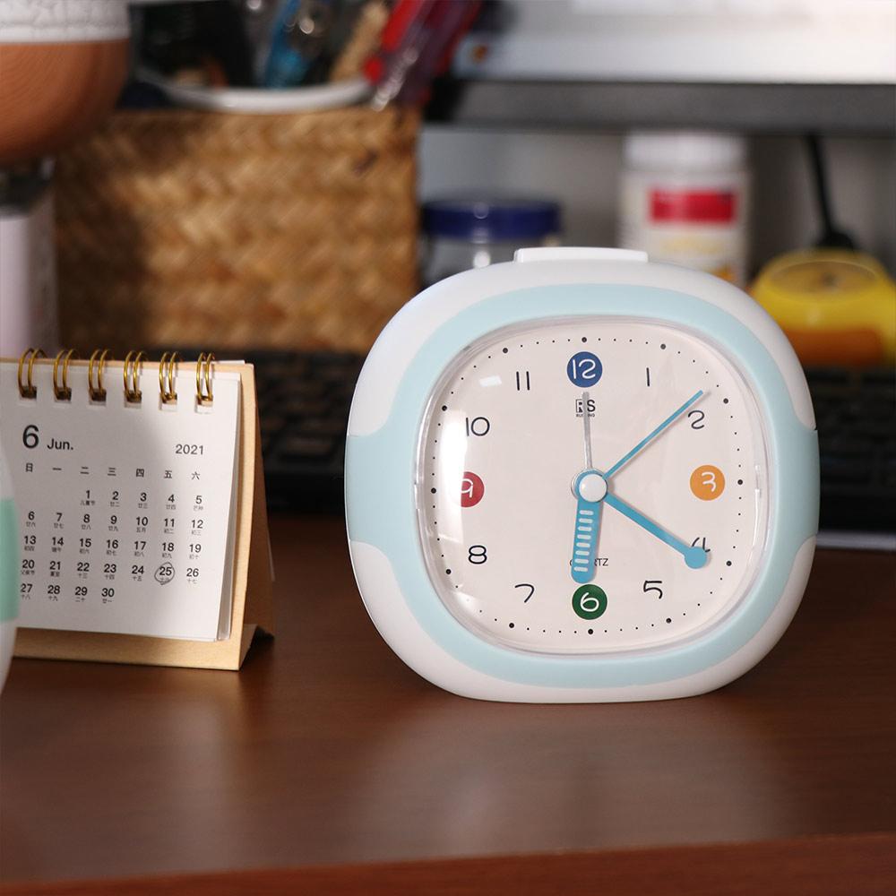 Anti-drop Alarm Clock with Night Light Tabletop Clock Cute Children Desktop Clock Student Learning